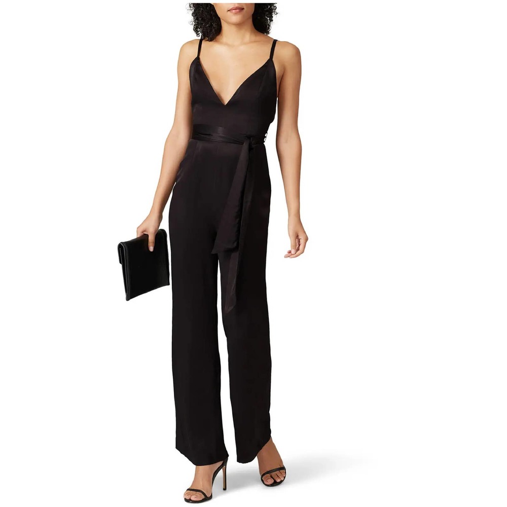 Fame and Partners - The Benton Jumpsuit - Black - Size 8